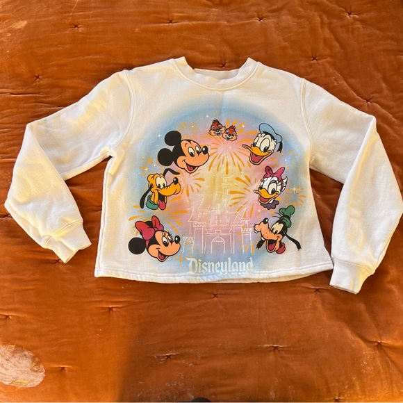 Mickey Mouse and Friends Fantasyland Castle Pullover Sweatshirt Size XS - Picture 2 of 6